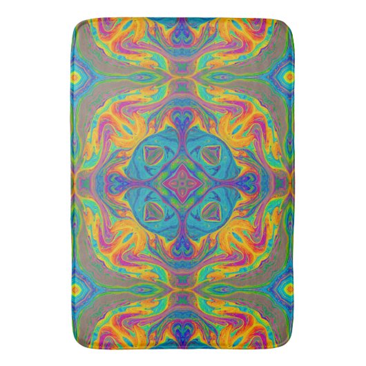 Super Colorful Fun Abstract Badmat (Voorkant Verticaal)