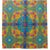 Super Colorful Fun Abstract Shower Curtain Douchegordijn (Voorkant)