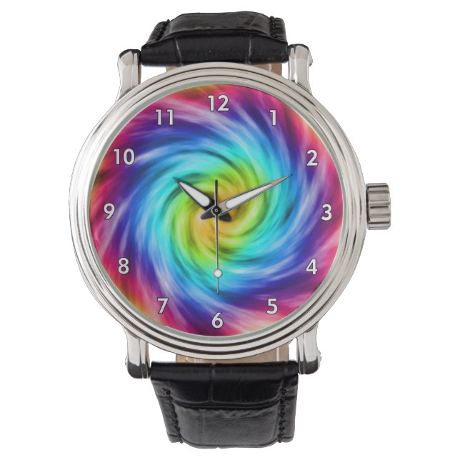 Super Colorful Whirlpool Horloge (Voorkant)