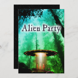 Super Cool Alien & UFO Party nodigt uit Kaart