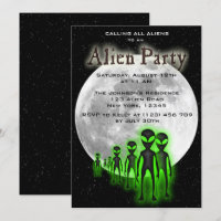 Super Cool Alien & UFO Party Uitnodigen