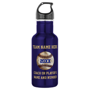 Super Cool  Baseball Gifts PERSONALIZED Waterfles