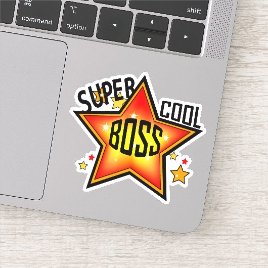 Super Cool Boss Sticker (Detail)
