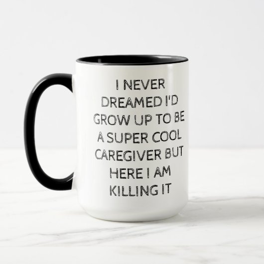 Super Cool Caregiver Mug – Funny Gift for Caregive Mok (Links)