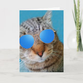 Super Cool Cat Birthday Kaart (Voorkant)
