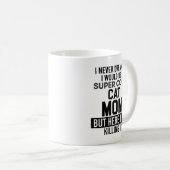 Super Cool Cat mam citeert Mok Funny Cat Lover Gif (Voorkant rechts)