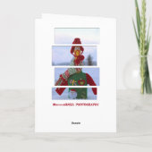 Super Cool Chicken in de lelijke kerstkaart! Bedankkaart (Achterkant)