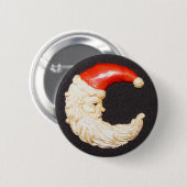 Super Cool Classic Round Santa Claus Button (Voorkant /achterkant)
