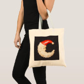 Super Cool Classic Round Santa Claus Canvas tas (Voorkant (product))