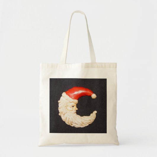 Super Cool Classic Round Santa Claus Canvas tas (Voorkant)