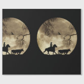 Super Cool Country Westerne Cowboy Cadeaupapier (Vlak)