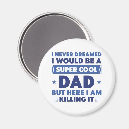 Super Cool Dad Magneet (Voorkant / Achterkant)