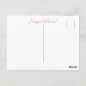 Super Cool Edgar Allan Poe is de Raven Halloween Briefkaart (Achterkant)