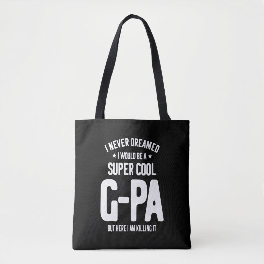 Super Cool G-Pa | Grootvader Gift Tote Bag (Voorkant)