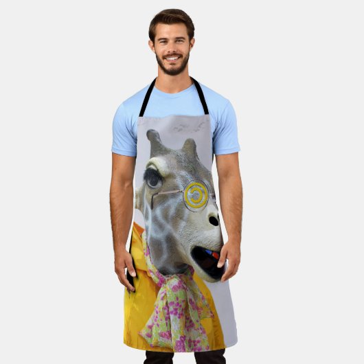 Super Cool Giraffe Apron. Schort (Gedragen)