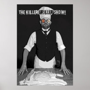 Super Cool Griller Food Poster! Poster