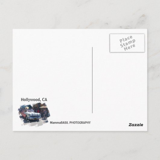 Super Cool Hollywood Briefkaart! Briefkaart (Achterkant)