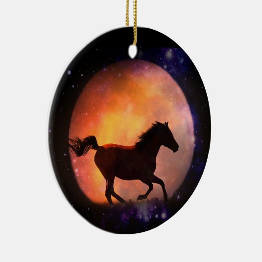 Super Cool Horse and Moon Ornament (Rechts)