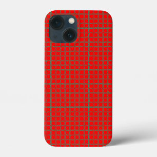 Super Cool Hot Red-patroon iPhone 13 Mini Hoesje