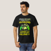 Super Cool Husband van Camping Lady Funny Camper T-shirt (Voorkant volledig)