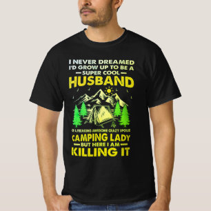 Super Cool Husband van Camping Lady Funny Camper T-shirt