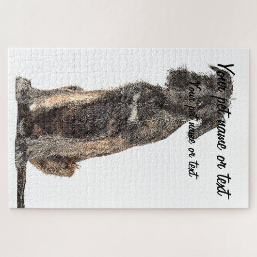 Super Cool Irish Wolfhound Dog Legpuzzel (Horizontaal)