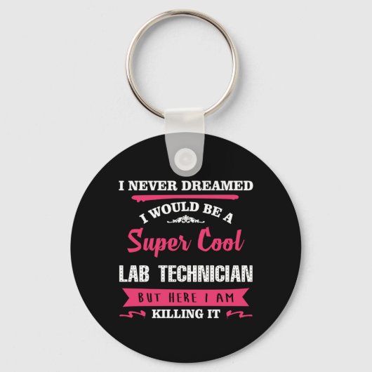 Super Cool Lab-technicus Sleutelhanger (Voorkant)