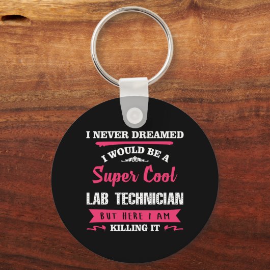 Super Cool Lab-technicus Sleutelhanger (Voorkant)