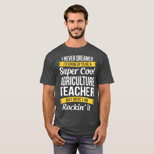 Super Cool Landbouw Leraar Grappig cadeau T-shirt (Voorkant volledig)