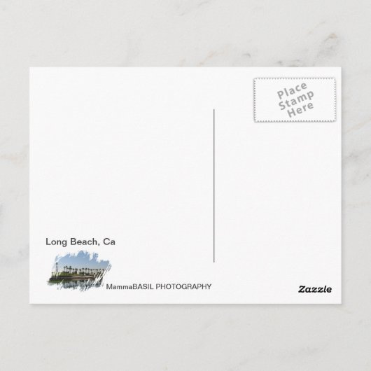 Super Cool Long Beach Briefkaart! Briefkaart (Achterkant)