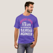Super Cool Mam Railroad Engineer Funny Gift T-shirt (Voorkant volledig)
