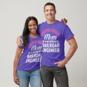 Super Cool Mam Railroad Engineer Funny Gift T-shirt (Unisex)