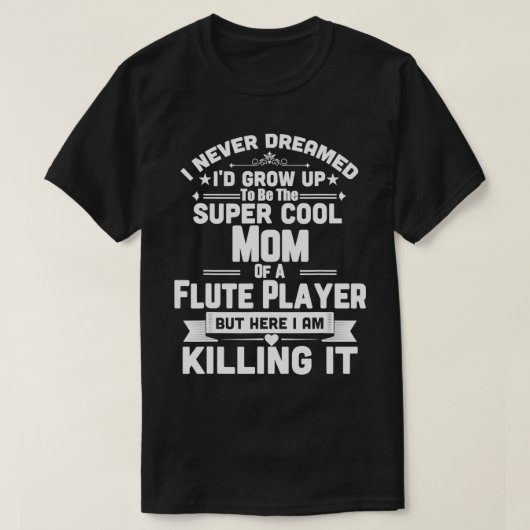 Super Cool Mam van een Vloeibare Speler die Band m T-shirt (Design voorkant)