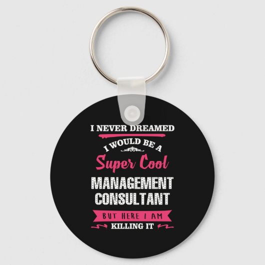 Super Cool Management Consultant Sleutelhanger (Voorkant)