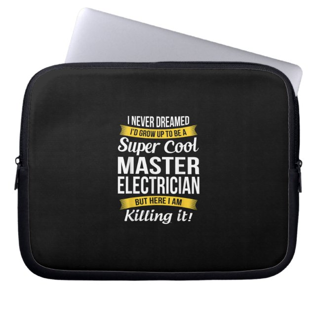 Super Cool Master Electricia Funny Gift Laptop Sleeve (Voorkant)