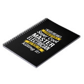 Super Cool Master Electricia Funny Gift Notitieboek (Linkerzijde)