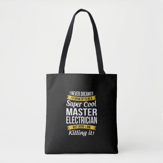 Super Cool Master Electricia Funny Gift Tote Bag (Voorkant)