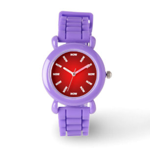 Super Cool "NOW" Watch (Red) No2 Horloge