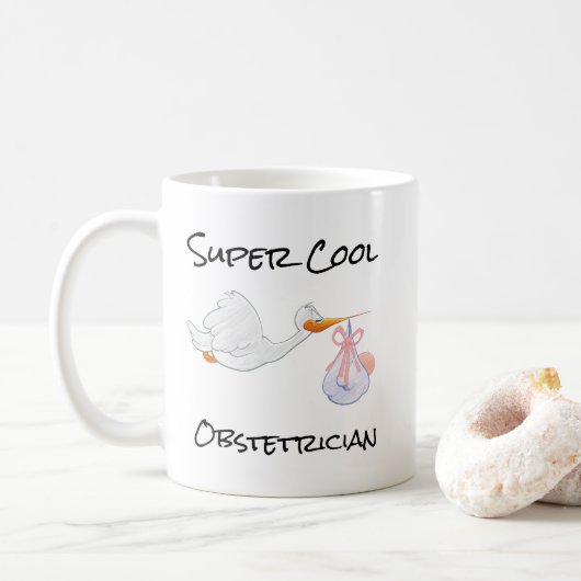 SUPER Cool ObstetricianCoffee Mug Koffiemok (Met donut)