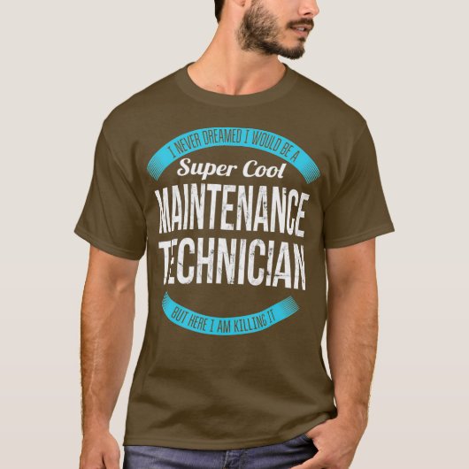Super cool onderhoud technicus geschenken grappig t-shirt (Voorkant)