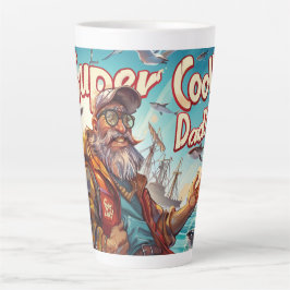 Super cool! Pap! Digitale kunst Latte Mok