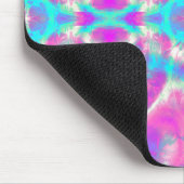 Super Cool Pink en Blue Abstract Pattern Muismat (Hoek)