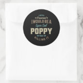 Super Cool Poppy Ronde Sticker (Tas)