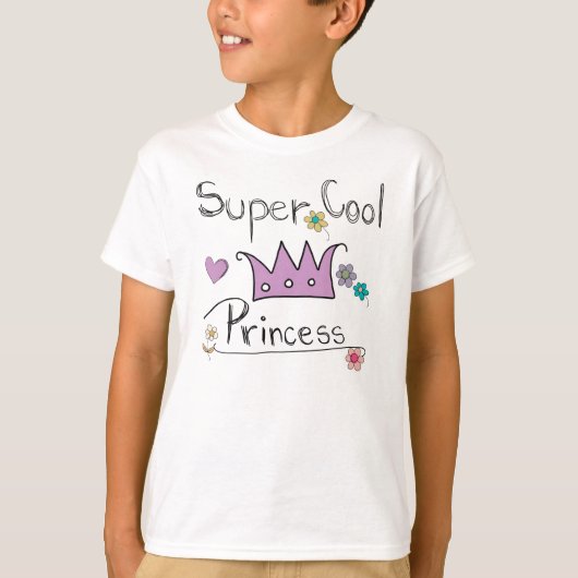 Super Cool Princess T-shirt (Voorkant)