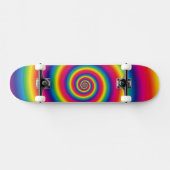 Super Cool Rainbow Swirl Skateboard (Horizontaal)