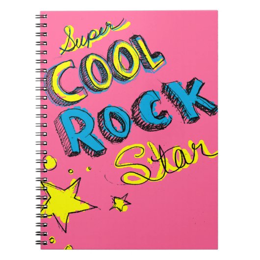 Super Cool Rock Star Notitieboek (Voorkant)