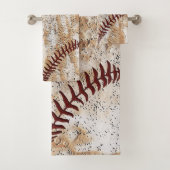 Super Cool Rustic Baseball-handdoekset Bad Handdoek (Insitu)