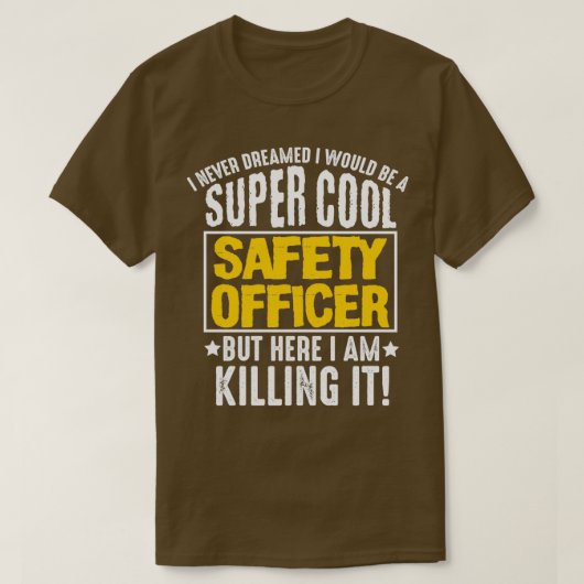 Super Cool Safety Officer Funny Gift Idee 2 T-shirt (Design voorkant)