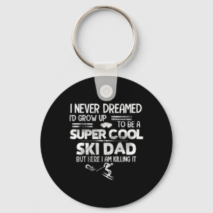 Super Cool Ski Dad T Shirt Gift Skiën Sport Kill Sleutelhanger