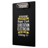 Super Cool Substation Electricia Funny Gift Klembord (Links)
